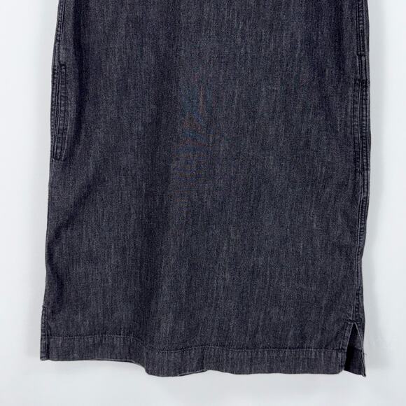 Lauren Ralph Lauren Women’s Denim Cotton Popover Shift Dress XS Gray - Picture 6 of 16